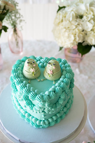 Froggy Heart Cake