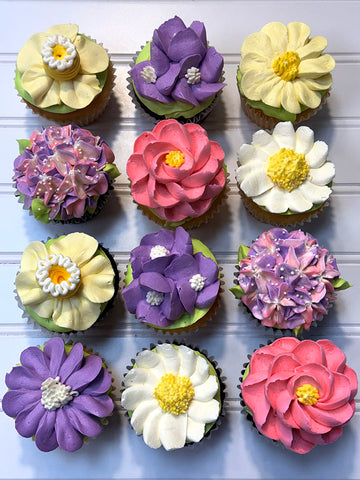 April 11th (Friday) 5-6:30pm Spring Floral Cupcakes