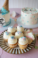 Gender Reveal cupcakes set of 6