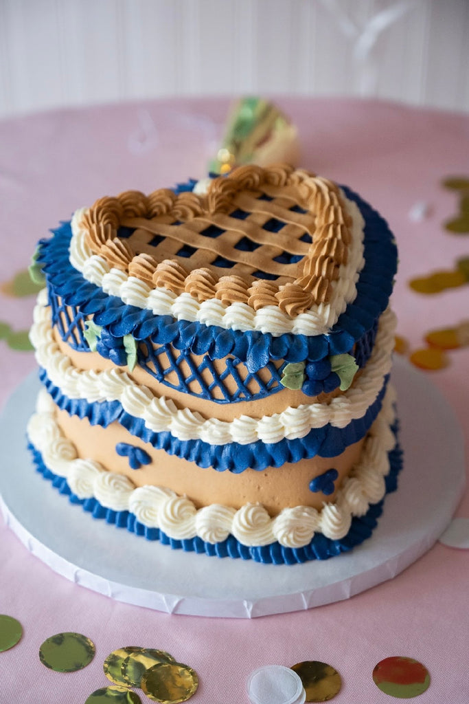 Blueberry Pie Vintage Heart