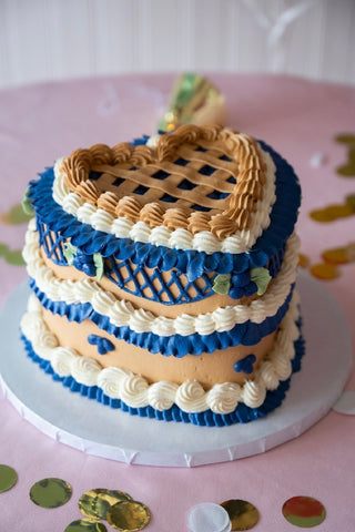 Blueberry Pie Vintage Heart