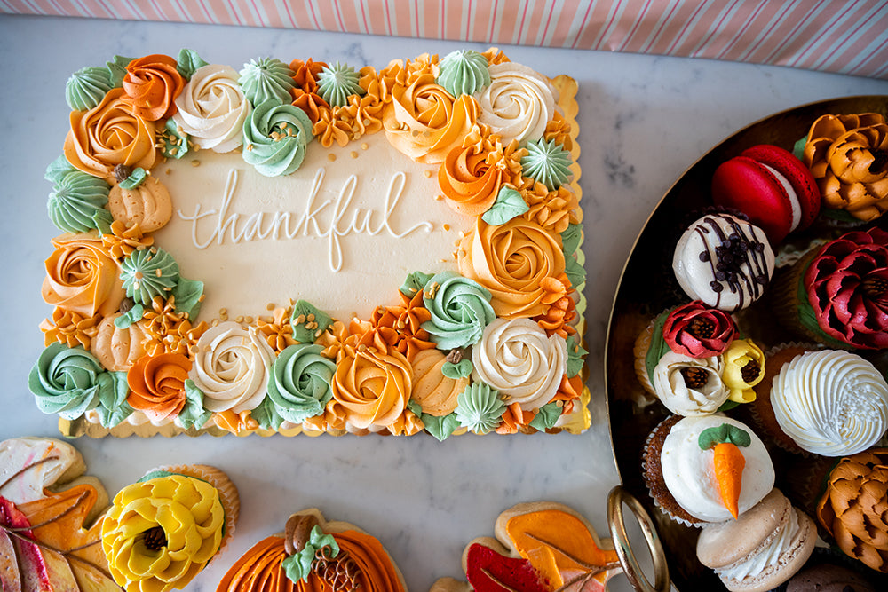 Thankful Party Sheet Cake