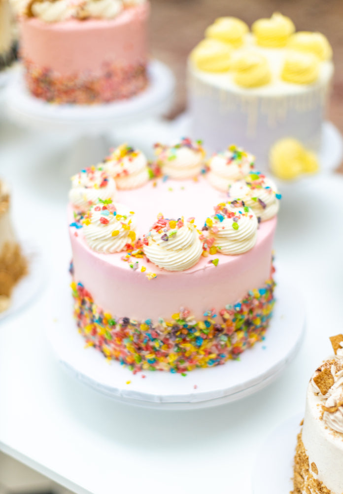 Celebration Fruity Pebbles Cake