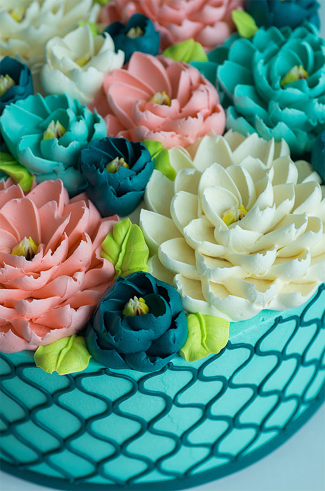 Classic Modern Blue Cake