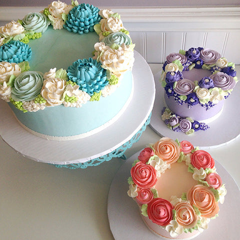 Floral Wreath Cakes Mini Tutorial (C2)