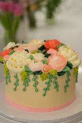 Beautiful Buttercream Garden Cakes (C3)