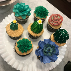 Buttercream Succulent Cakes (C3)