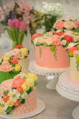 Beautiful Buttercream Garden Cakes (C3)