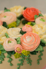 Beautiful Buttercream Garden Cakes (C3)