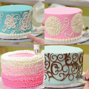 White Flower Cake Shoppe Buttercream Piping Techniques Video Tutorial (C1)