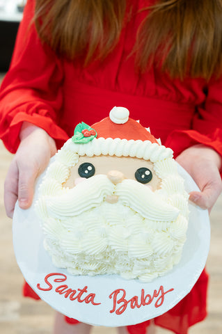 Santa Face Heart Cake