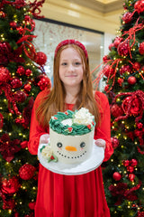 Feature Holiday Cake-Boho Snowman