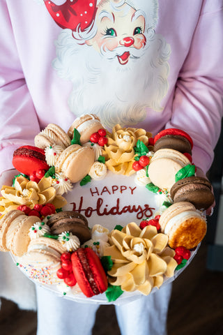 Holiday Macaron Wreath(Regular and Gluten Free option)