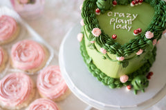 Crazy Plant Lady Heart Cake
