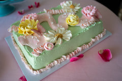 Floral Party Sheet Cake