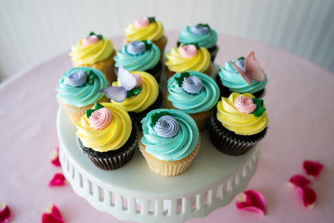 Rosette Garden Cupcakes