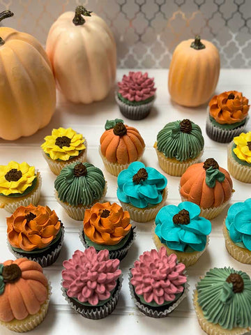 11/23 Festive Fall Floral Cupcakes, Saturday 11:00AM-12:30PM