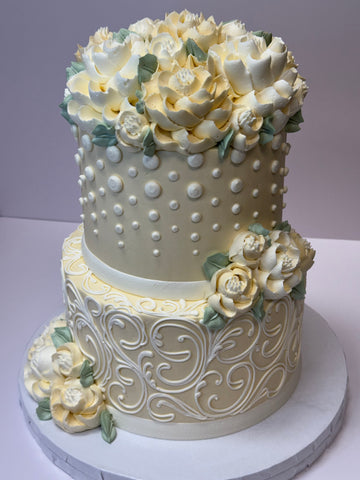 2 Tier White and Ivory