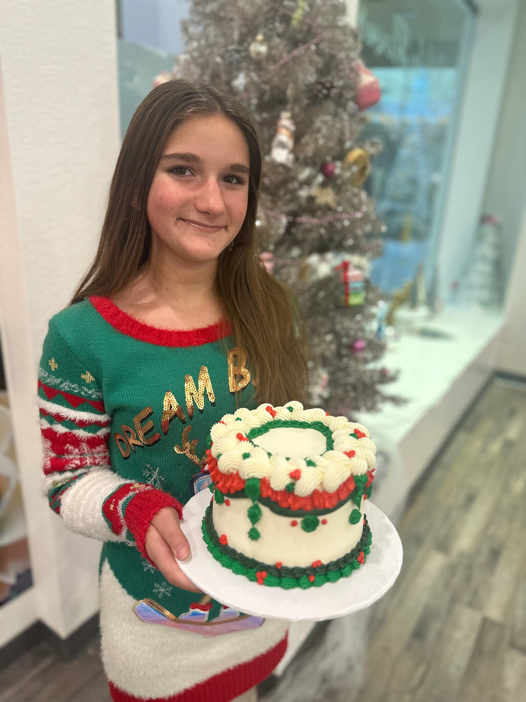 Vintage Christmas Tree Cake 
