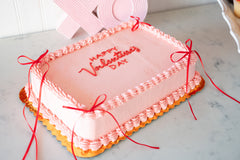 Valentines Party Sheet cake