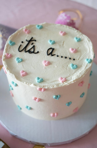 Simply Sweet Gender Reveal Hearts