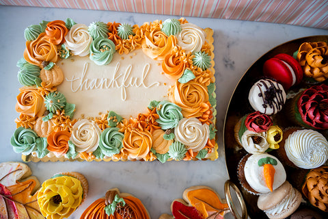 Thankful Party Sheet Cake