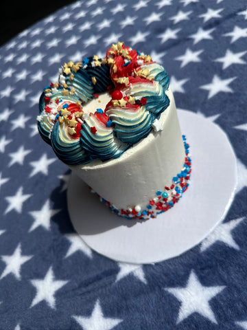Smash 4th of July Cake