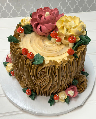 January 18th (Saturday) 11:00am-12:30pm   6”Woodland Cake Class