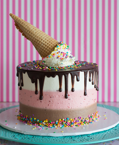 Classic Ice Cream Cone Cake