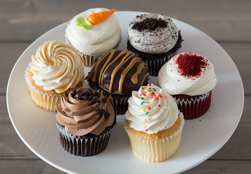 6 Assorted Gourmet Cupcakes