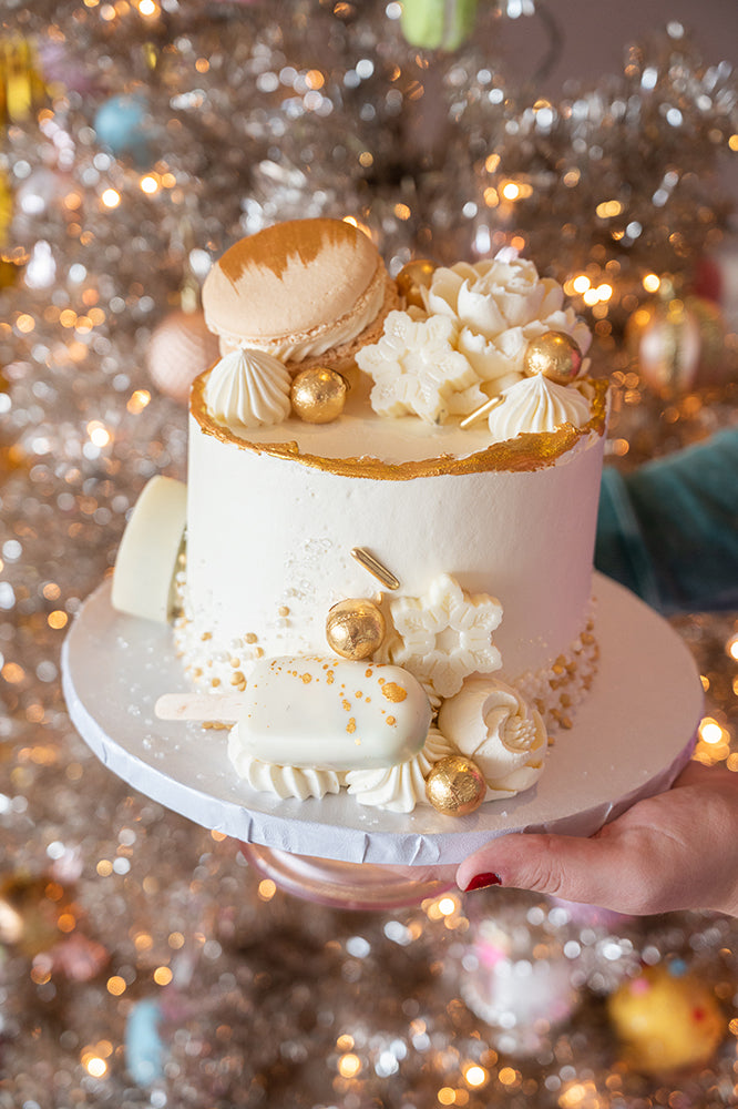 Holiday Shimmery Gold  Luxe Cake