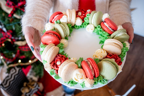 Holiday Macaron Wreath(Regular and Gluten Free option)