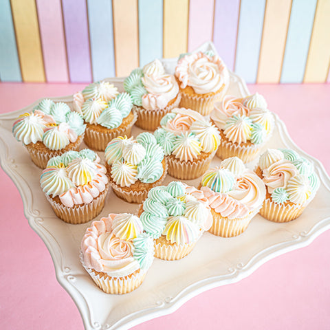 Pastel Pretty Cupcakes (QTY 12)